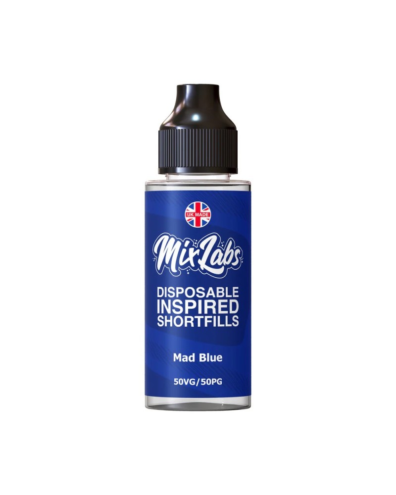 Mad Blue Mix Labs Shortfill 100ml | Buy 2 get 3rd for £1