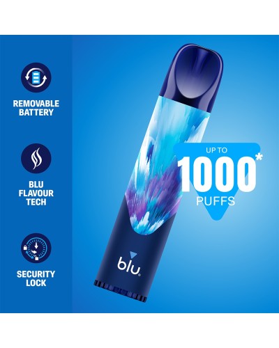 Blueberry Ice Blu Bar 1000 Disposable | 3 for £12