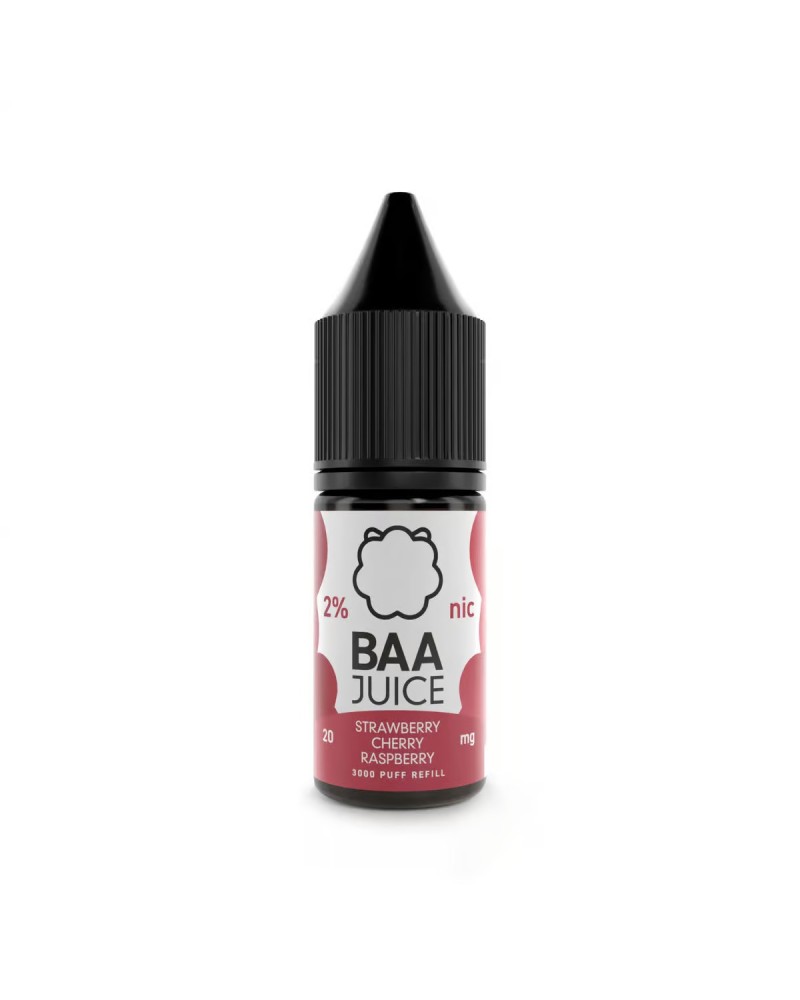 Strawberry Cherry Raspberry Baa Juice Nic Salt| 4 for £10