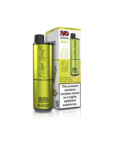 Melon Edition - IVG 2400 Disposable Pod | 3 for £30