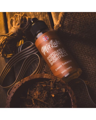 Cream Tobacco Mix Labs Shortfill 100ml | Buy 2 get 3rd for £3