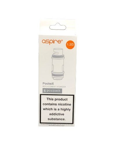 1.2ohm /0.6ohm Aspire POCKEX coil 5 PACK