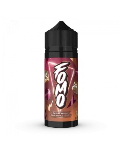 Fomo Passionfruit pineapple peach 100ml 70/30 eliquid.